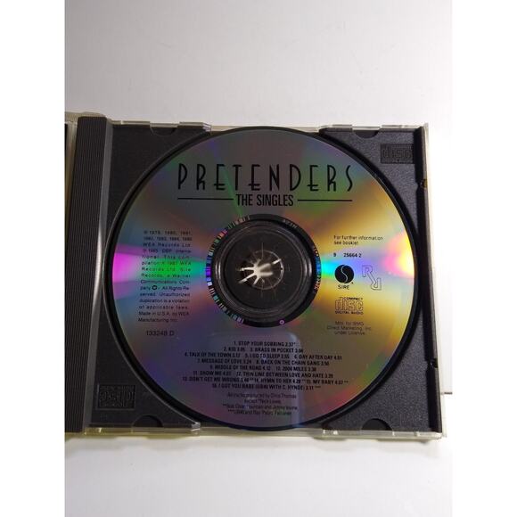Pretenders - The Singles CD 1987 Compilation Rock Sire Records New Wave - Picture 2 of 3